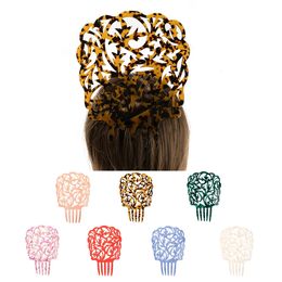 Vintage Hair Comb Colourful Acetate Accessories Tortoiseshell High Flamenco dancers Headdresses Jewellery Gift 240311