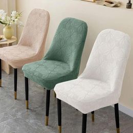 Chair Covers Cover Elastic Slip-Resistant Seat Jacquard Pattern Protector For Wedding El Banquet Dining Room Decoration