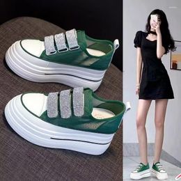 Casual Shoes 2024 Summer Woman Platform Sneakers Wedge Female 8cm Height Increasing Ladies Mesh Breathable Canvas