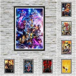 Calligraphy Anime Hugh Jackman X Men Poster Canvas Prints Bedroom Large home decor Wall Art Picture canvas wall Office Decor