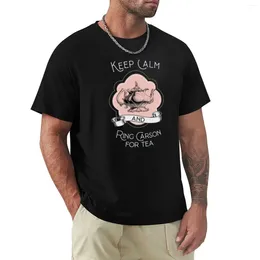 Men's Polos Keep Calm And Ring Carson T-Shirt Plus Size Tops For A Boy Customs Designer T Shirt Men