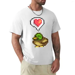 Men's Polos Stardew Valley Happy Duck T-Shirt Boys Animal Print Sweat Tees Oversizeds Big And Tall T Shirts For Men