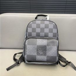 24SS Men's Luxury Designer New Backpack Handbag Men's Handbag Shoulder Bag Schoolbag Upscale Outdoor Backpack 39CM Jhhep