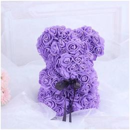 Tag Plüschtiere 18 Stil Gefüllte Bären Geschenk Pe Freundin Ch Spielzeug der süßen Liebe Romantische Teddybären Puppe Fl Rose Valentines Cmrxg