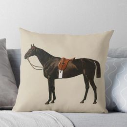 Pillow Vintage Equestrian Saddled Riding Horse Throw Pillowcase Sofa Covers For Sofas