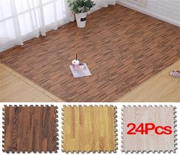 Wood Grain Puzzle Mat Baby Foam Play Splicing Bedroom Thicken Soft Modern Floor Kids Rug Living Room Crawling Carpet4378547