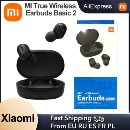 Earphones Global Version Xiaomi MI True Wireless Earbuds Basic 2 Airdots S TWS Bluetooth 5 Earphones Redmi AirDots 2 Auto Link TWSEJ061LS