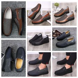 Shoes GAI sneaker sports Cloth Shoes Single Business Classic Tops Shoe Casual Soft Sole Slipper Flat Leathers Men Shos Black comfortable soft size 38-50