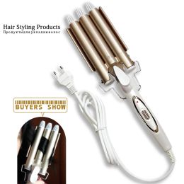 Irons hair care styling tools curler iron hair curling irons rotating style curl hair styler Ceramic AntiScald Wave Curler 4