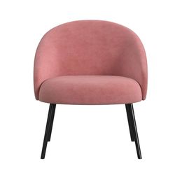 Homepop Upholstered Modern Living Room and Bedroom | Home Furniture Decorative Chairs, Powder Blusher Velvet