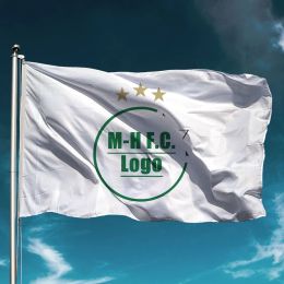 Accessories Three Stars Maccabi Haifa Flag Waterproof Israel Football Club Team Banner Outdoors Decor Garden Decoration Hold Backdrop