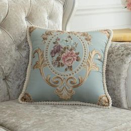 Pillow Luxury Cover European Floral Designer Decorative Sofa Pillowcase 48X 48 Pillows For Living Room