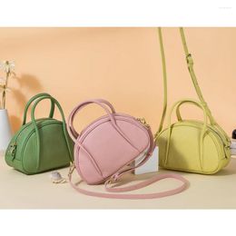 Evening Bags Genuine Leather Niche Shell Shoulder Bag Women Fashion Crossbody Designer Luxury Handbag Earphone Key Lipstick Phone Pouch