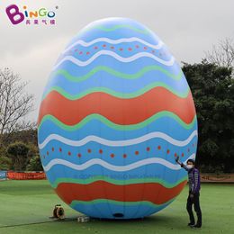 8M Height Outdoor Giant Inflatable Colourful Cartoon Easter Eggs Balloons Model For Event Advertising Festival Decoration With Air Blower Toys Sports