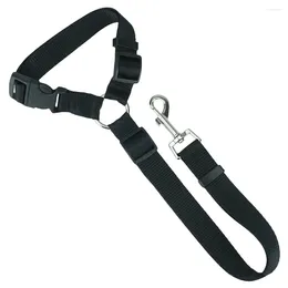 Dog Collars Pet Seat Belt Adjustable Harness With Clip Dogs Collar Universal Outdoor Strap For
