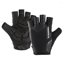 Cycling Gloves Bike Shockproof Half Finger Anti Slip Breathable Pad Mittens For Outdoor Fitness