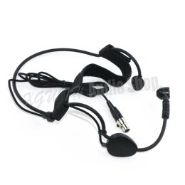 Microphones Black Wired Condenser Cardioid Headset Microphone For SHURE XLR 4PIN TA4F Plug Wireless BodyPack Transmitter