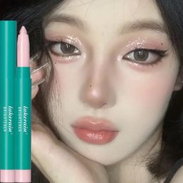 Pearlescent Eyeshadow Pencil Glitter Silkworm Liner Pen Highlighter Long Lasting Matte Eye Shadow Stick Eyes Makeup Cosmetics 240313