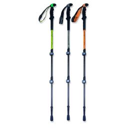 Sticks 66135cm Camping Trekking Pole Outdoor Walking Stick Telescopic 3Section Hiking Carbon Aluminum Alloy Stick