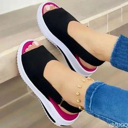 Casual Shoes Women Summer Breathable Wedges Sneakers Plus Size Trainers Flat Vulcanize Sport Sandals