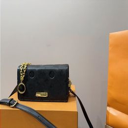 24SS Women's Luxury Handbag Designer Lily Embossed Chain Bag Women's Handbag Crossbody Bag Single Shoulder Bag Solid Color Ma Oixd