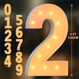 1pc, Large Marquee Light Up Numbers Giant Mosaic Balloon Frame DIY Kit Alphanumeric Birthday Party Decor,wedding Backdrop Decoration Anniversary Foam Board