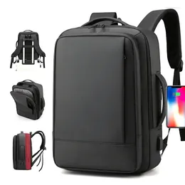 Backpack Men's 14-15.6inch Laptop USB Charging Large Capacity Waterproof School Backpacks Male Business Bag Travel Mochila