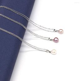Pendant Necklaces Fashion Fine Jewellery Natural Freshwater Pearl Charms Chain Choker & Gifts For Women