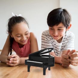 Boxes Creative Children's Piano Piggy Bank (black) for Kids Figurine Money Pot Decorate Cute Lovely Plastic