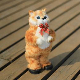 30CM Electronic Plush Cat Toy Music Robot Animal Dance Sing Song Kitty Soft Electric Pet Doll Cute Kids Baby Funny Birthday Gift 240319