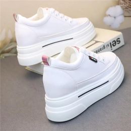 Casual Shoes Women Autumn Waterproof Wedges Woman Platform Heels Female Leisure White Sneakers