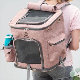 Dog Carrier Large Space Unique Dogs Backpack Foldable Shoulder Soft Carrying Cat Carry Bag Portable Girl Mochila Para Gato Pet Accessories