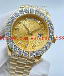 3 Colour Real Photo Mens Watch 41mm 228239 Black Dial Big Diamond Bezel 18k yellow Gold Asia 2813 Movement Automatic Men's Date Sports Wrist Watches