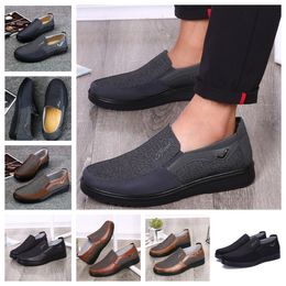GAI comfortable Men Shoe Black Shoes Round Toes party Outdoor banquet Classic suit Men Business heel designer Shoes sizes EUR 38-50 softs