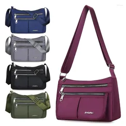 Shoulder Bags Waterproof Canvas Bag For Women Large Capacity Nylon Messenger Korean Style Shopping Crossbody Bolsos