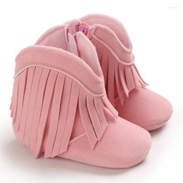 Boots Baby Girl Shoes Vintage Fashion Cotton Soft Sole Born Princess Toddler Shoe