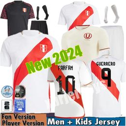 Copa Americ 2024 2025 New Peru soccer jerseys 24 25 home away Seleccion Peruana CUEVAS PINEAU CARTAGENA ABRAM football shirt men kids