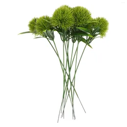 Decorative Flowers 10 Pcs Artificial Dandelion Fake Ornament Po Prop Faux At Home Plastic Dandelions For Wedding Simulated Realistic