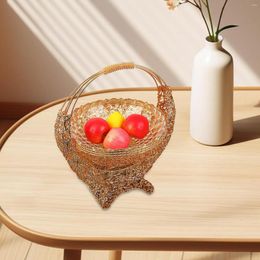 Plates Fruit Basket Crafts Iron Cupcake Dessert Display Dried Plate Snack For Kitchen Home Party Countertop Decorative