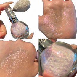 3 Colours Glitter Powder Spray Super Shiny High Gloss Face Body Brightening Pearlescent Glitter Powder Women Highlight Cosmetics V4Ri#