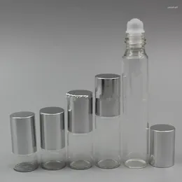Storage Bottles 1ml 2ml 3ml 5ml 10ml Clear Glass Essential Oil Roller With Balls Perfumes F20241370