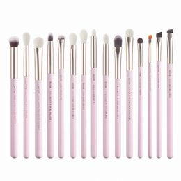 jup 15pcs Makeup Brushes Set Profial Eye Makeup Brush Kits Eyeshadow Eyeliner Eyebrow Blending Ccealer Brochas T294 s0B7#