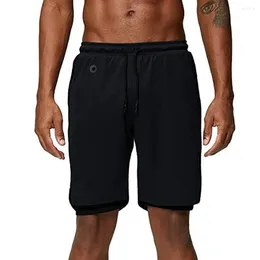 Men's Shorts Stylish Beach Holiday Pants Bodybuilding Fitness Mens Polyester Regular Solid Color Sweatpants Training