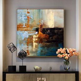 Calligraphy Americanstyle handpainted Oil Painting Abstract Decorative Living Room Entrance Hallway Hallway Mural Paintings Of largesize