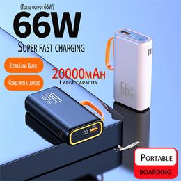 Power Bank 10000mAh with 66W PD Fast Charging Powerbank Portable External Battey Charger for iPhone 15 14 Huawei Xiaomi Samsung