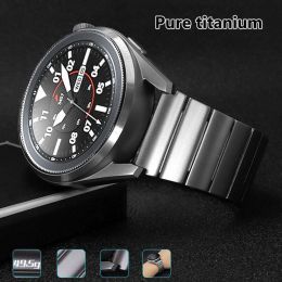 Accessories Pure Titanium Metal 22mm Strap for Apple Samsung HuaWei GT2 Watch 3 Watchband Wrist Strap Bracelet Easy Instal Smart Watchband