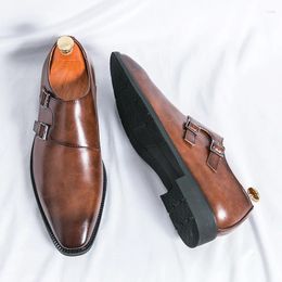 Casual Shoes Selling High-end Banquet Dress Europe America Office Men's Business Pointed Loafers Free Delivery