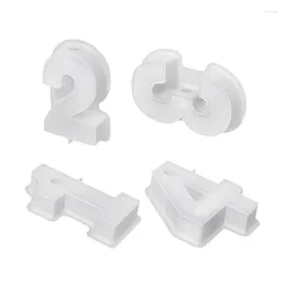 Candle Holders 4Piece DIY Silicone Mould 3D Handmade Holder Moulds Plaster 1-4 Number