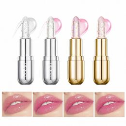 women Lip Balm Colours Changing Glitter Jelly Lipstick Glossy Fade Lip Water Cosmetics Lip Stain Lines Moisturising P9F6 42Q8#