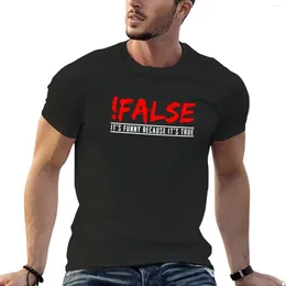 Men's Polos !False True Programming Software Development Geek IT T-Shirt Vintage Clothes Blanks Mens Graphic T-shirts Hip Hop